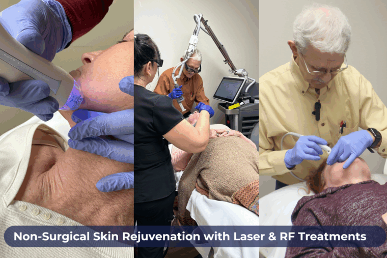 Non Surgical Facial Skin Rejuvenation with Laser & RF Treatments