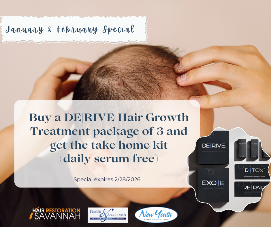 DE|RIVE hair Growth Treatment Package at Nw Youth Medical Spa in Savannah,GA
