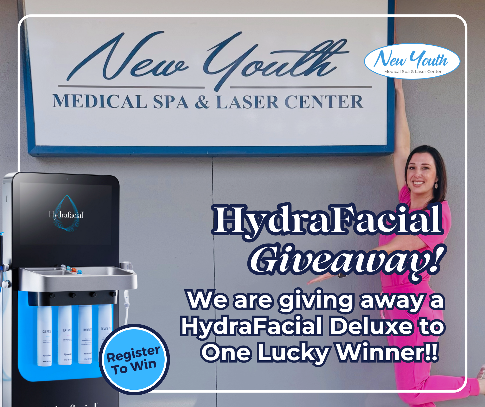 HydraFacial Giveaway at New Youth Medical Spa in Savannah GA